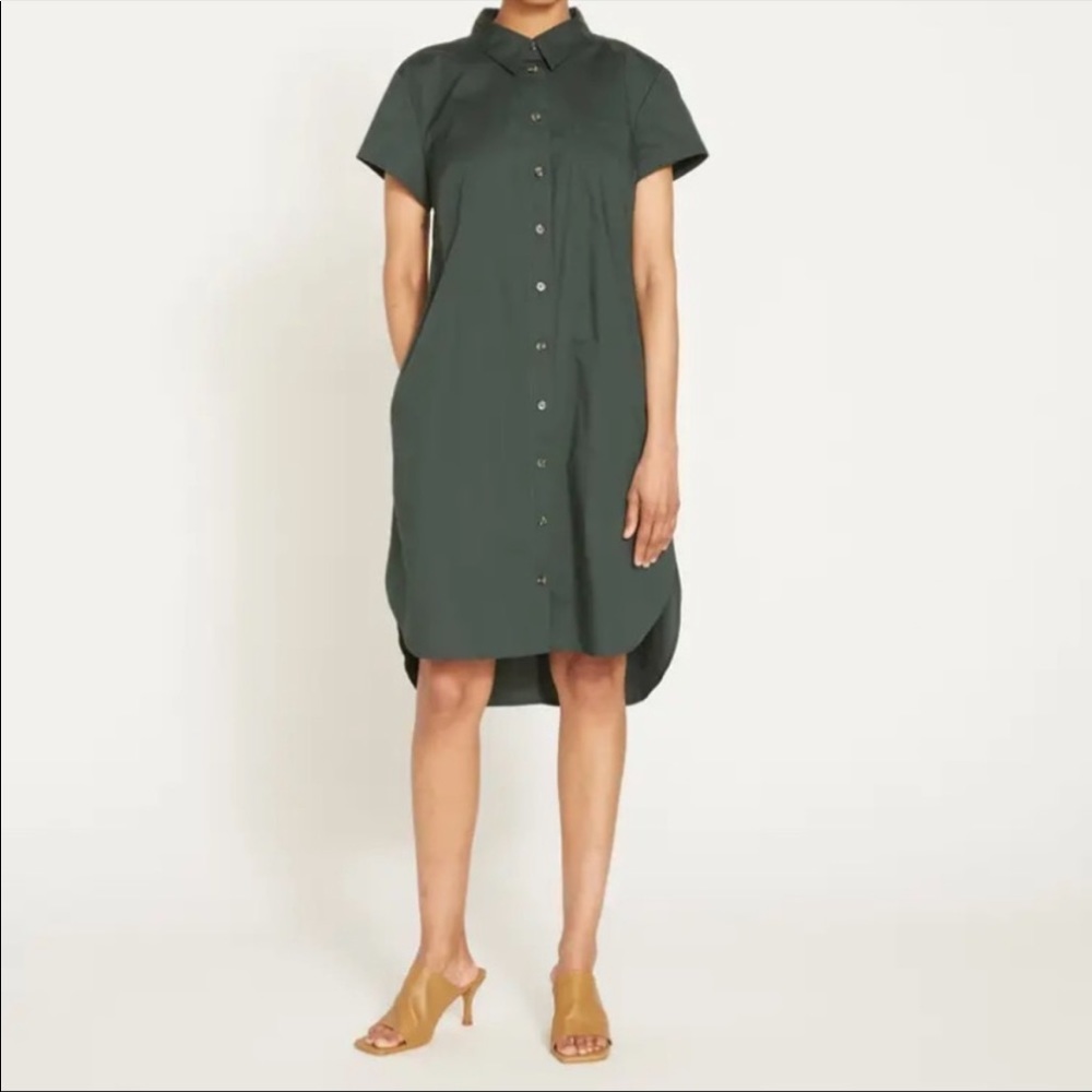 Universal Standard green shirt dress 2XS